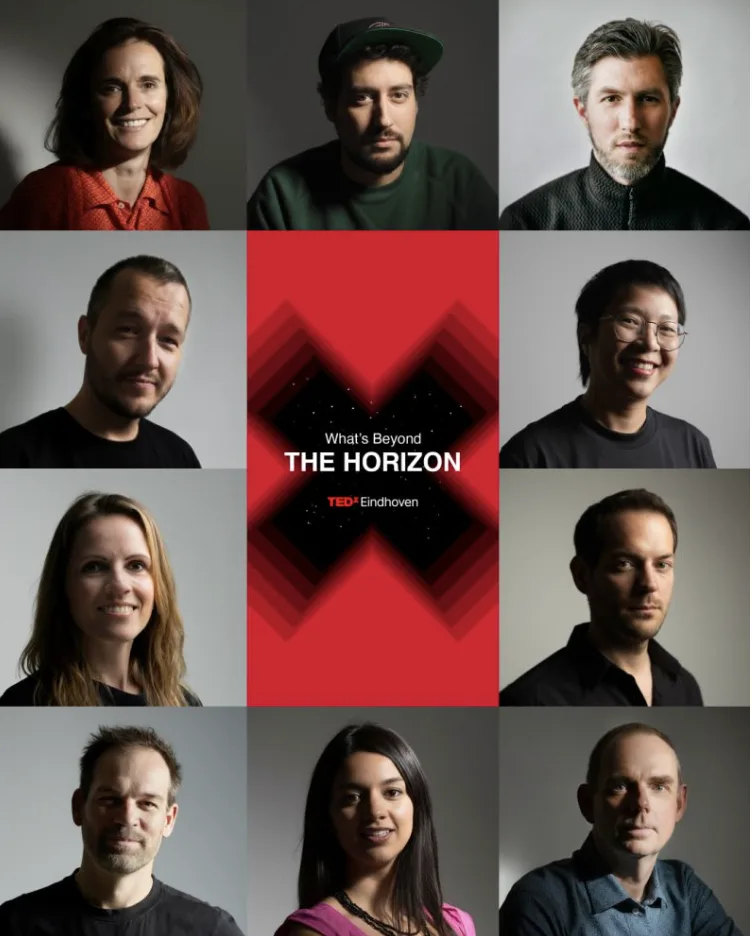Sprekersposter van de editie What's Beyond The Horizon van TEDxEindhoven